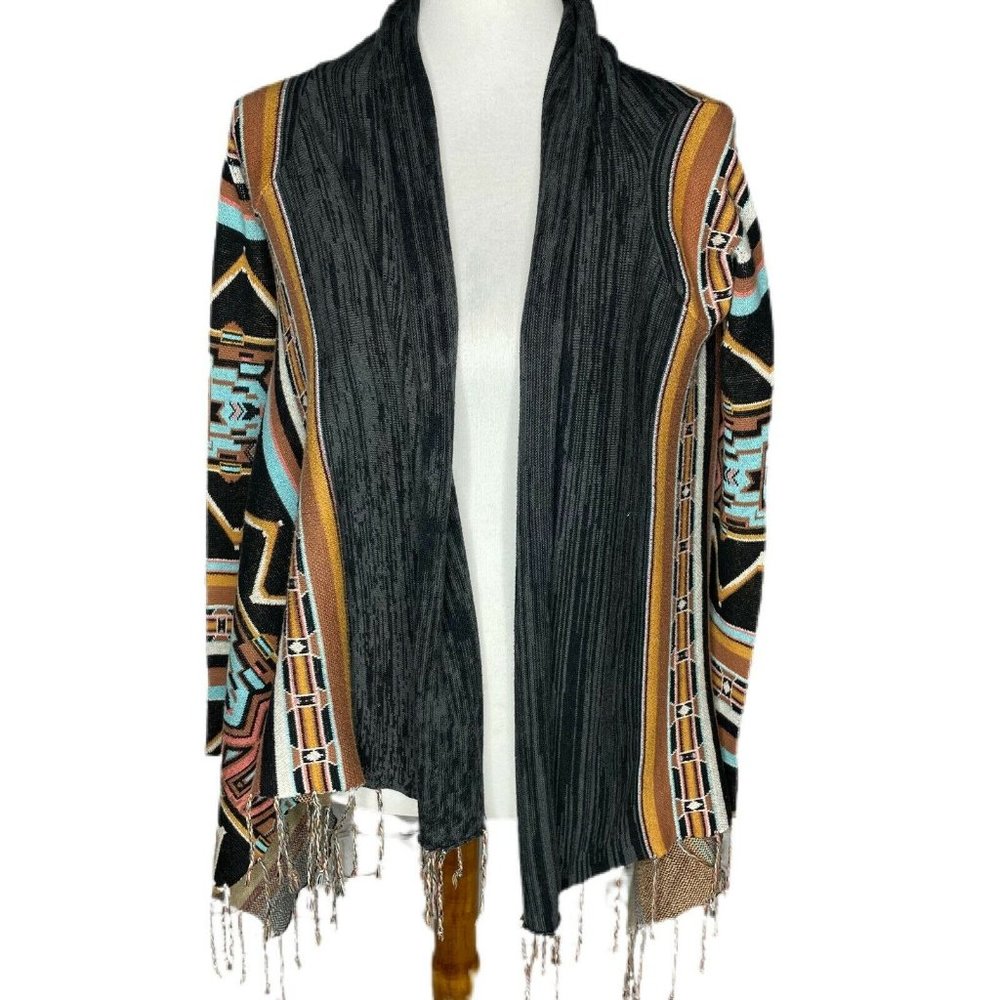 Billabong Colorful Boho Cardigan Sweater Small
